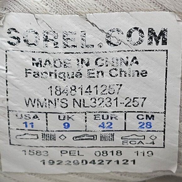 Sorel Kinetic Women's Dusty Rose Sneakers NL3231-257 US Size 11 - Picture 9 of 9